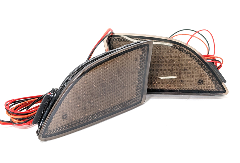 Smoke Rear Bumper Lights for the 2014-2018 Mazda 3