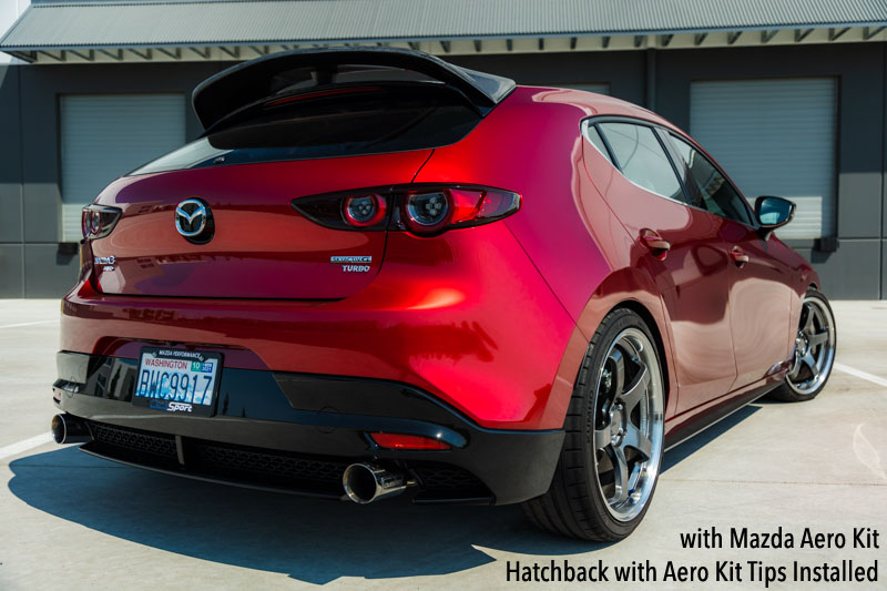Mazda Aero Kit Hatchback with Aero Kit Tips Installed